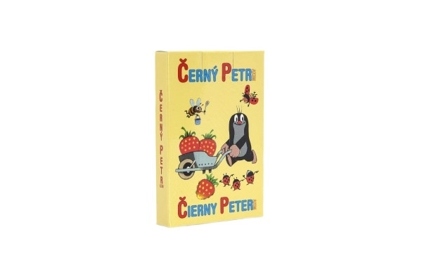 Petr noir Krtek 4- jeu de société - cartes dans une boîte en papier 6x9cm