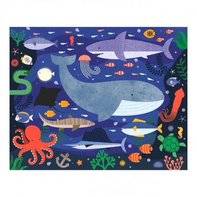 Puzzle réversible sous la mer