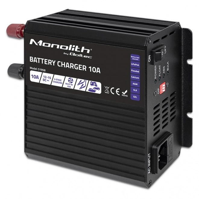Chargeur intelligent Monolithe pour batteries LiFePO4 AGM GEL SLA
