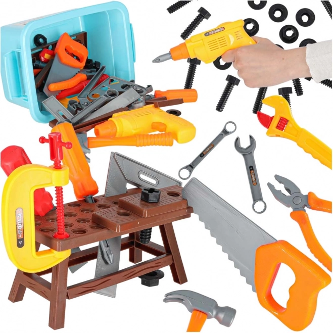 Atelier pour enfants avec outils, 48 pièces