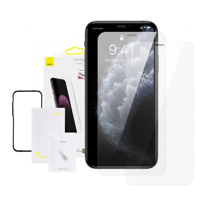 Baseus 0,3mm film trempé en verre intégral (paquet de 2) pour iPhone – XS Max / 11 Pro Max 6,5 pouces