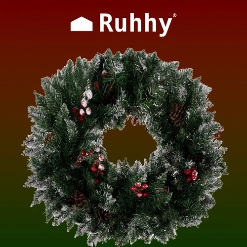Guirlande de Noël enneigée Ruhhy 22302