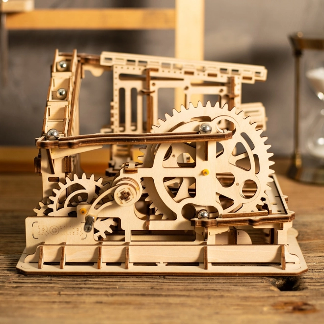 Trappes Équipe de Billes en Marbre - Piste de Billes - Kit de Construction en Bois 3D