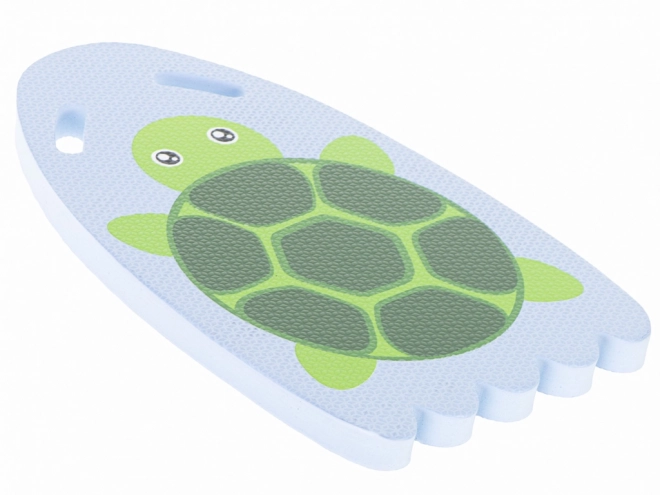 Planche avec instructions de natation pour tortue dans la piscine