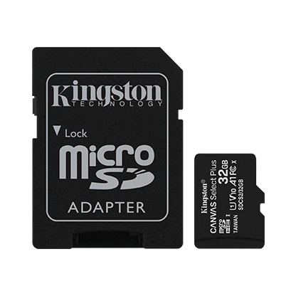 Carte mémoire MicroSD 32GB Canvas Select Plus 100MB/s adaptateur