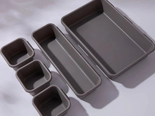 Ensemble d'organisateurs en plastique pour tiroirs 8 pcs