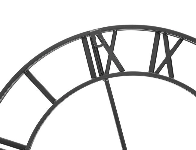 horloge murale rétro noire
