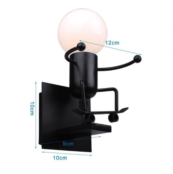 Applique murale Loft noire