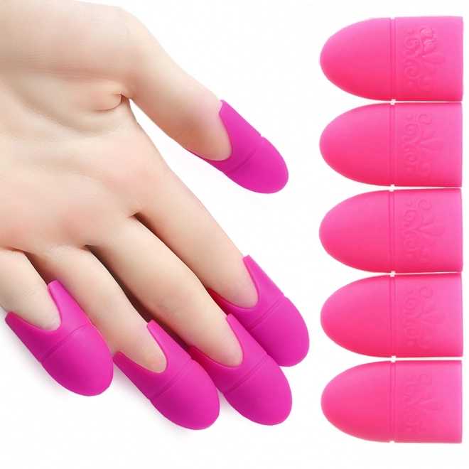 Clips en silicone pour enlever le vernis