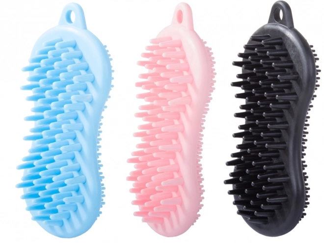 Brosse de massage en silicone pour le corps et la tête