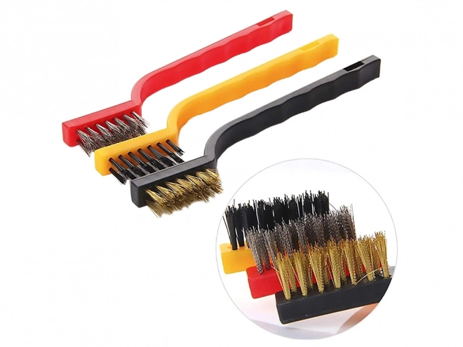 Ensemble de trois brosses métalliques