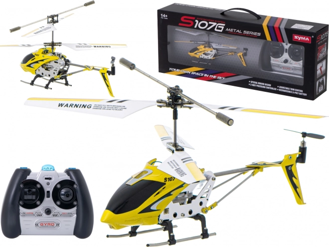 Hélicoptère RC S107G – jaune