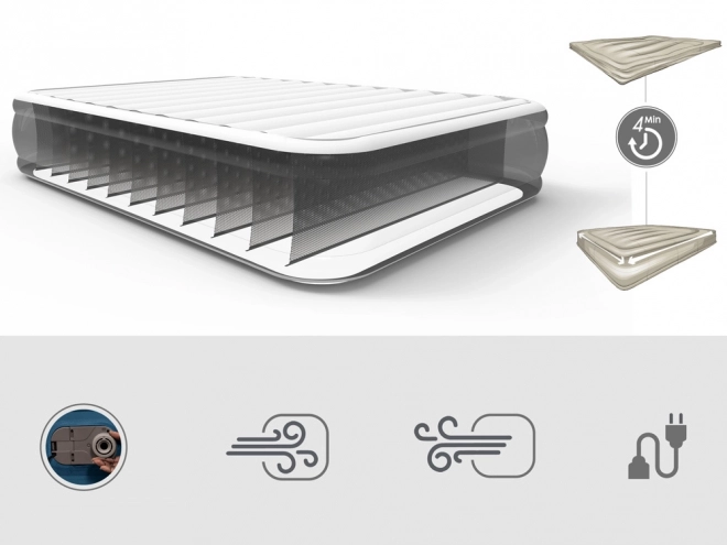 Matelas confortable Bestway 2s Queen 203x152x36cm avec pompe intégrée 6712Y