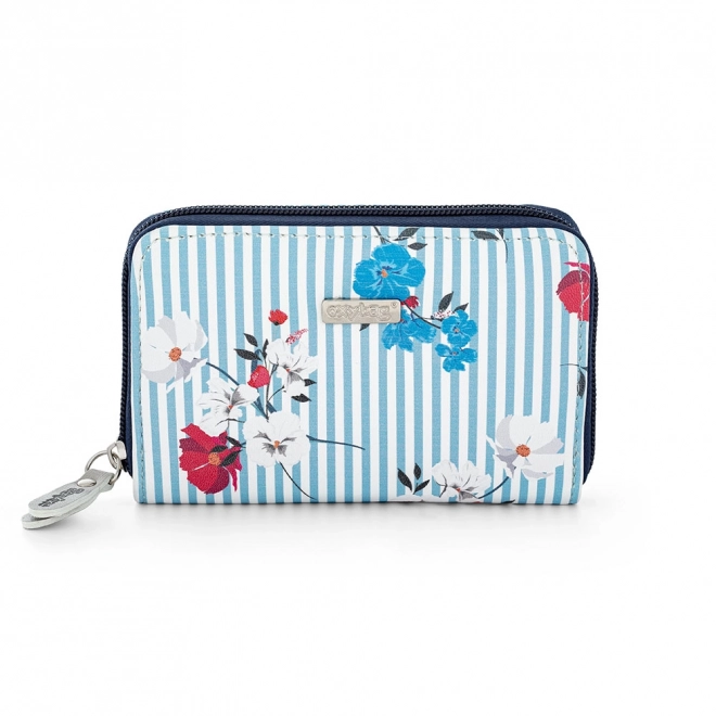 Portefeuille femme Navy Flowers