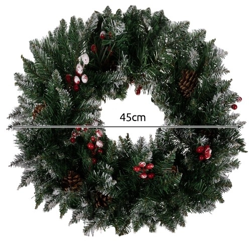 Guirlande de Noël enneigée Ruhhy 22302