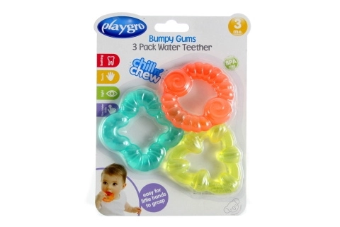 Playgro - Ensemble de 3 anneaux de dentition rafraîchissants