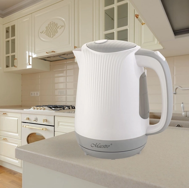 Bouilloire électrique Maestro 1,7 l 2200 W blanche