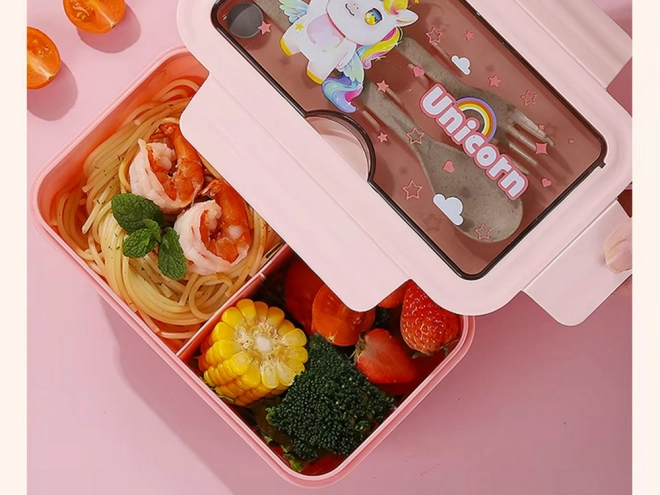 Boîte à déjeuner multifonctionnelle avec couverts