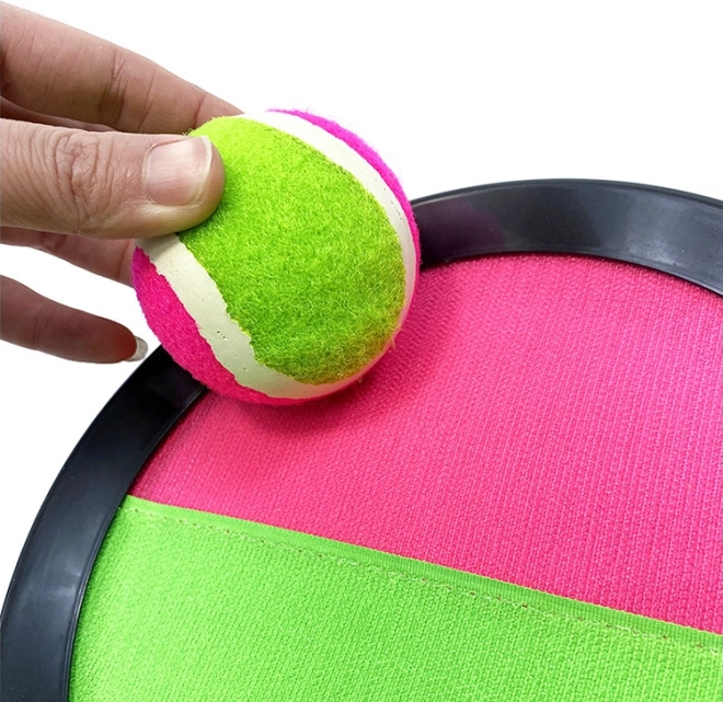 Jeu d'extérieur - Attrape balle avec balle à scratch