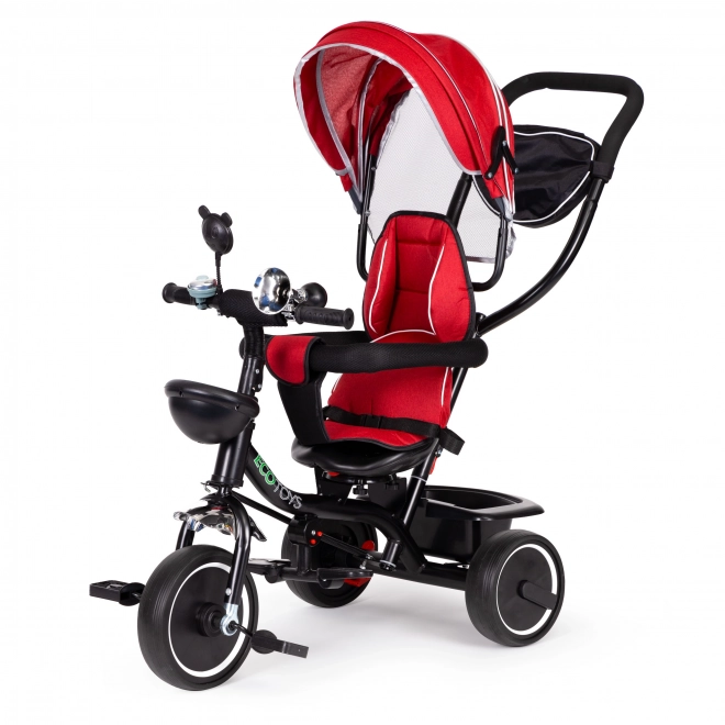 Tricycle avec siège pivotant Rouge