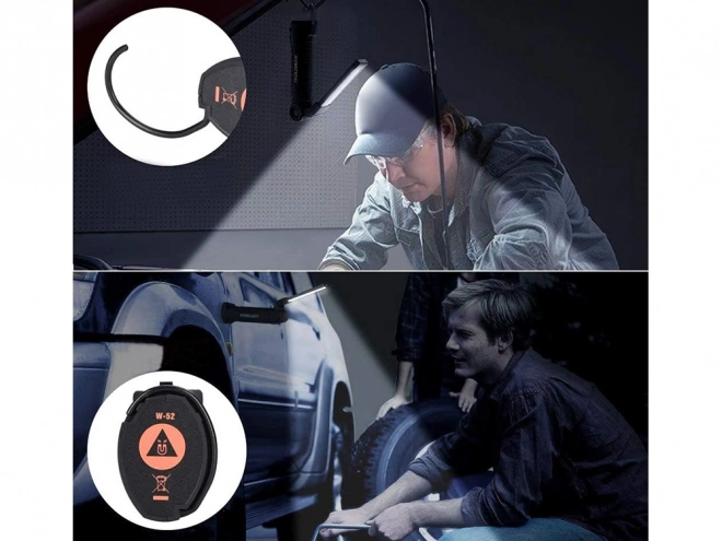 Lampe d'atelier magnétique Magnese avec poignée pliable USB 5 en 1