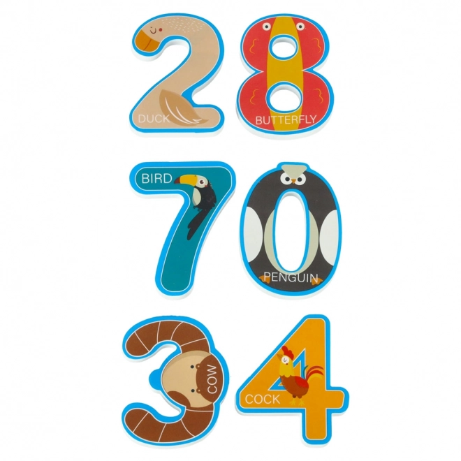Lettres et chiffres en mousse pour le bain