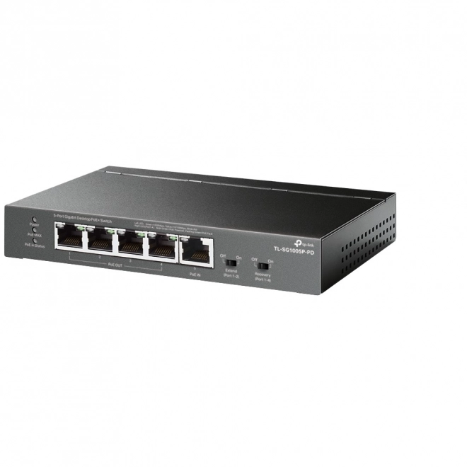 Commutateur réseau TP-Link TL-SG1005P-PD avec 5 ports PoE gigabit