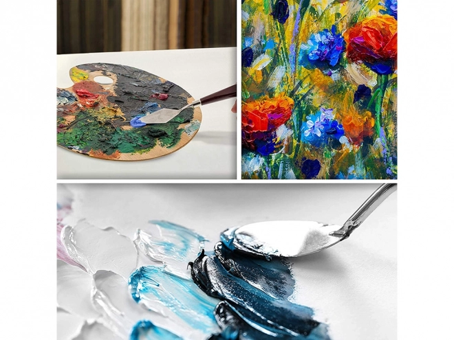 Ensemble de spatules de peintre