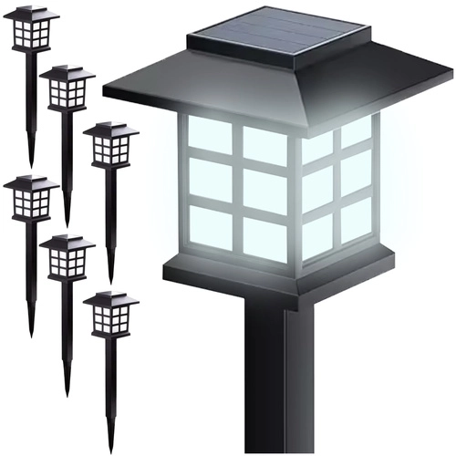 Lampes solaires de jardin LED – ensemble 6x maison