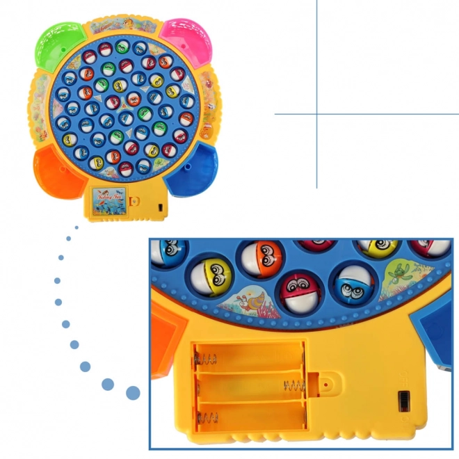 Jeu de pêche pour enfants 45 poissons + 4 cannes à pêche