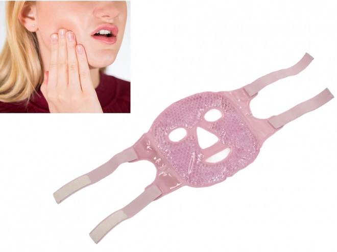 Masque facial de refroidissement gel chauffant yeux relx – rose