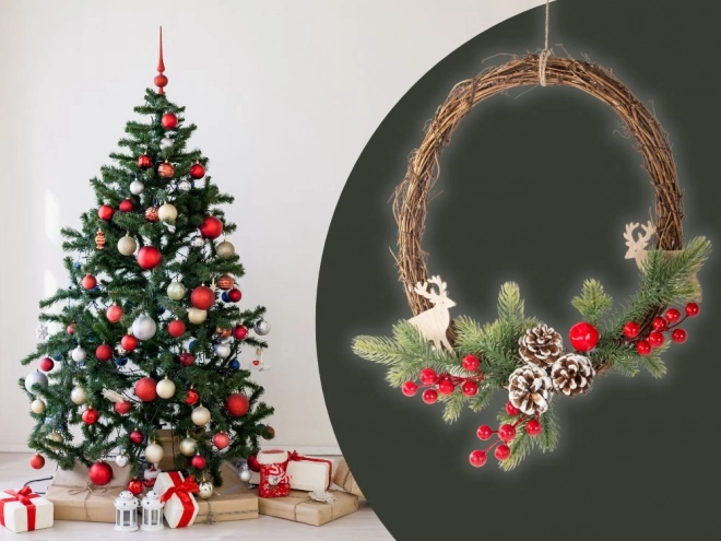 Guirlande de Noël décorative avec ornements
