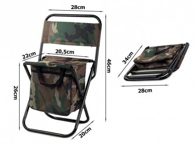 Fauteuil touristique de pêche pliable sac moro