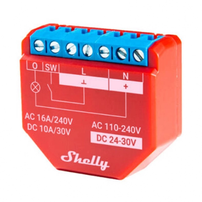 Relais Intelligent Wi-Fi Shelly Plus 1PM, 1 canal 16A, avec mesure de puissance