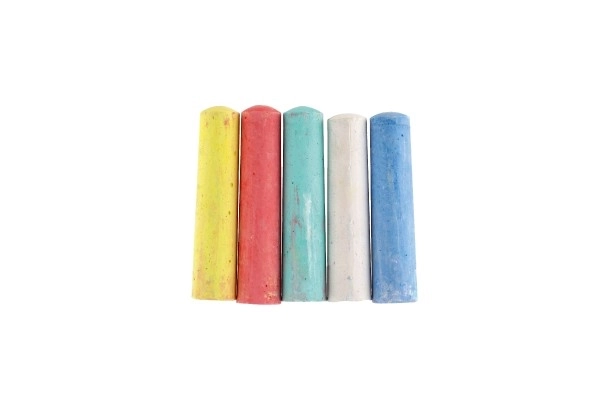 Craies colorées pour trottoir 24 pièces dans une boîte de 15x11x10cm