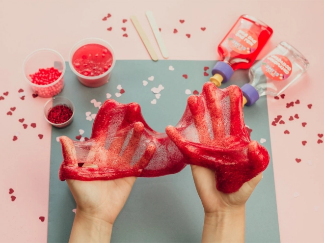 Tuban ensemble sensoriel créatif Slime - Fraise XL