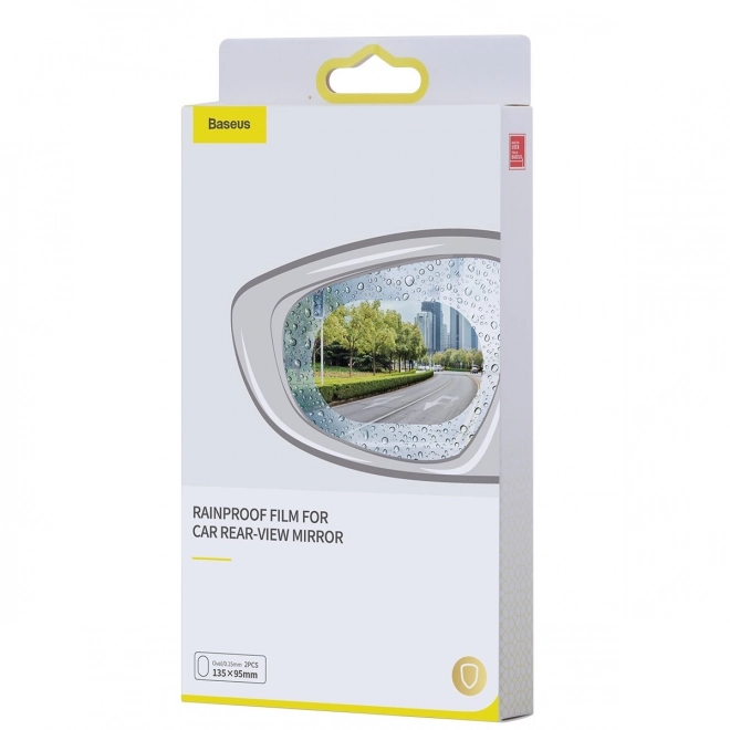 Film antipluie pour rétroviseur de voiture Baseus, 2 pièces