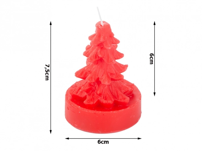 Bougie parfumée de Noël en forme de sapin