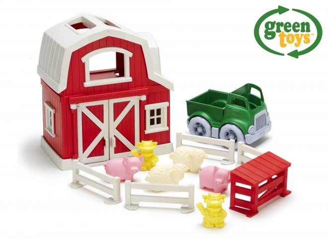 Ferme avec grange et animaux GreenToys