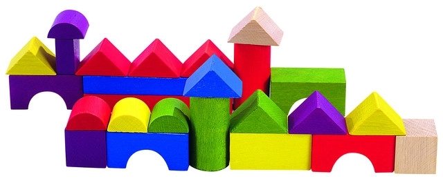 Jeu de construction en bois 100 pcs