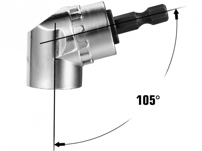 Adaptateur angulaire pour visseuse avec poignée hexagonale