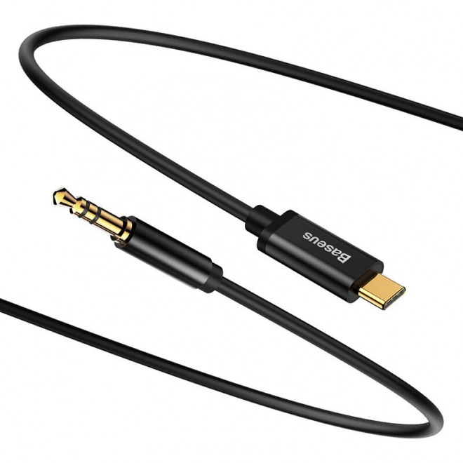 Baseus Yiven Câble audio USB-C vers mini jack 3,5 mm, 1,2 m - noir