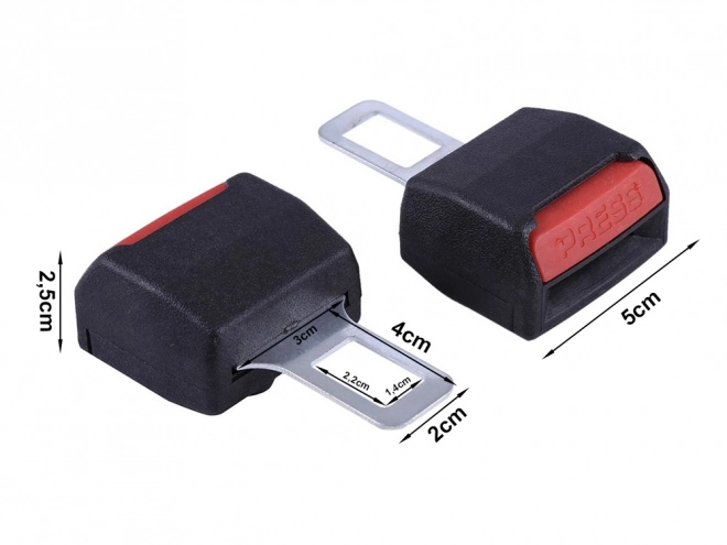 Fiche de sécurité de ceinture - 2 pièces