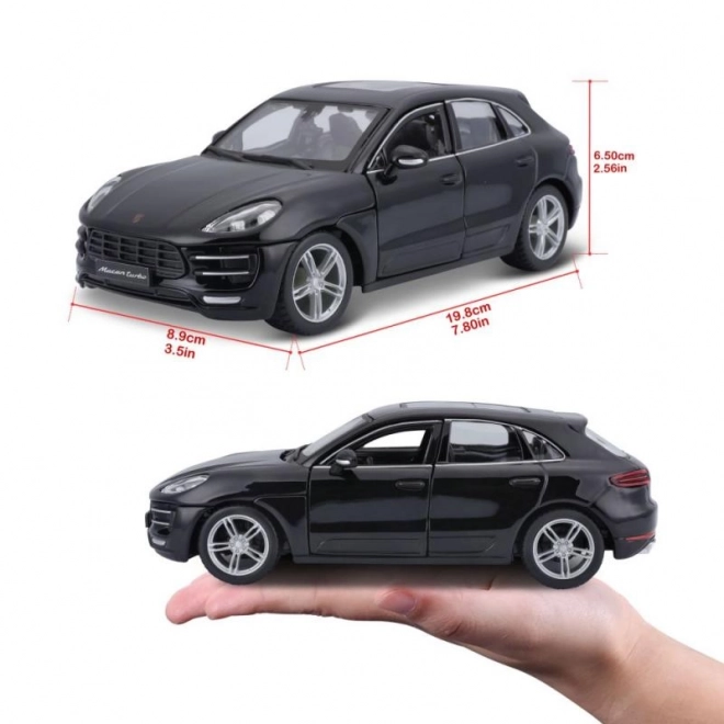 Bburago 1:24 Porsche Macan noire 18-21077
