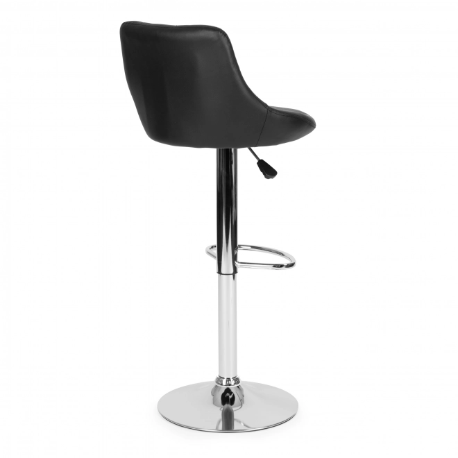 Chaise de bar, repose-pied pivotant, réglable en hauteur, chrome, cuir écologique