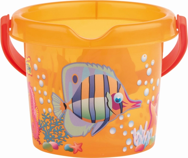 Androni Seau poissons transparent diamètre 13 cm – Orange