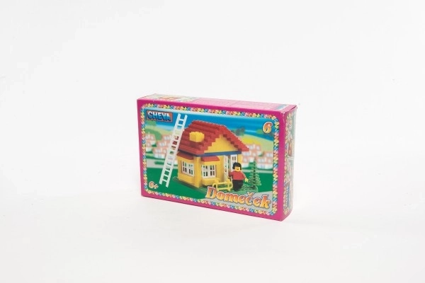 Jeu de construction Cheva 6 Maison plastique 86 pièces dans une boîte 22,5x15x5cm