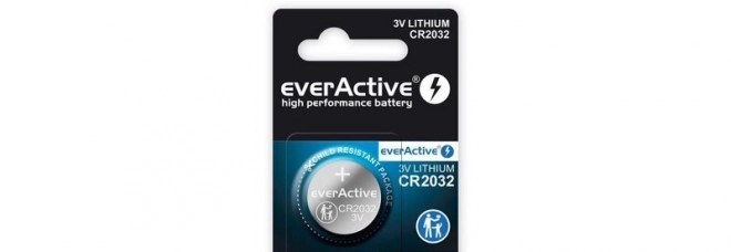 Batterie au lithium EverActive CR2032 blister 1 pièce