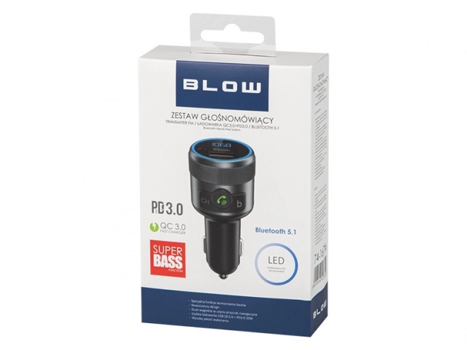 Émetteur FM Bluetooth5.1 + QC3.0 + PD 24W