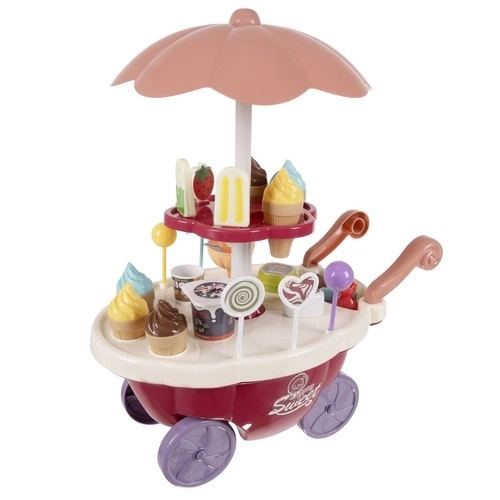 Glacier pour enfants - chariot sur roulettes avec accessoires